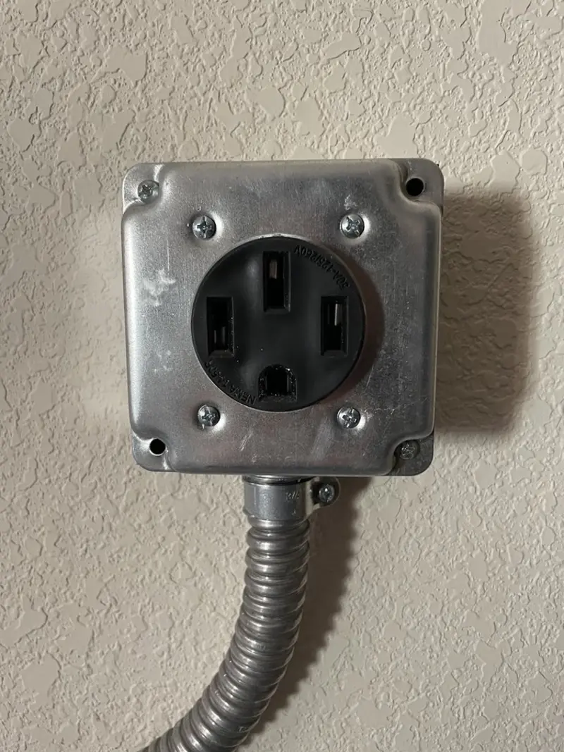 NEMA 14-50 outlet installed for Smart Home Electrical in Berkley